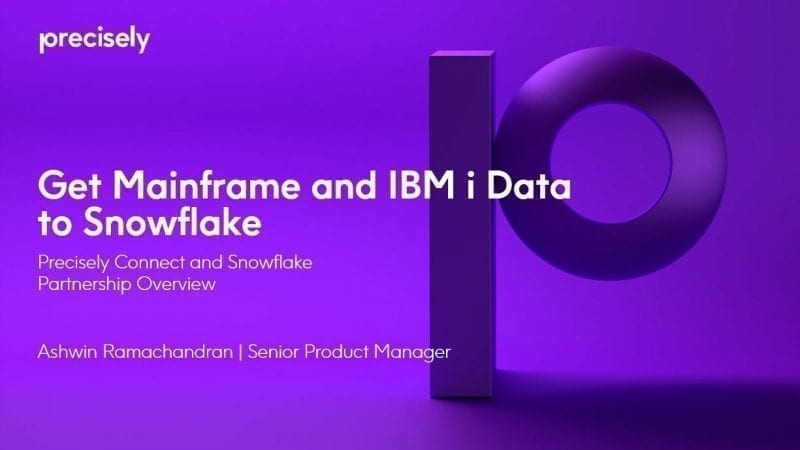 Get Mainframe and IBM i Data to Snowflake
