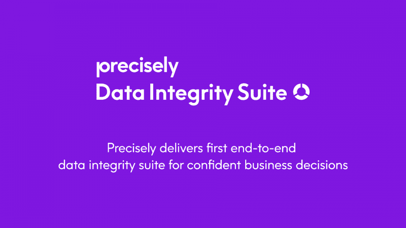 Precisely Data Integrity Suite - the first end-to-end data integrity suite for confident business decisions