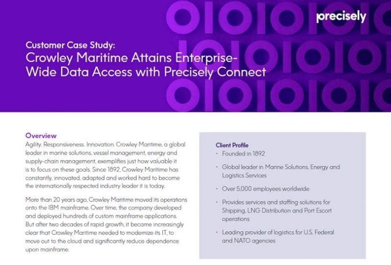 Crowley Maritime Crowley Maritime Customer Case Study