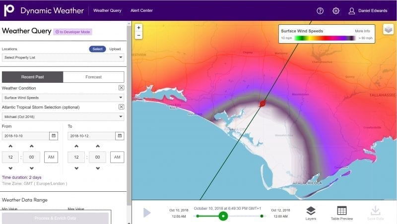 Visualize Data on a Map with Precisely’s Dynamic Weather Tool