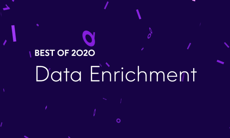 Best of 2020 - Top 5 Data Enrichment Blog Posts