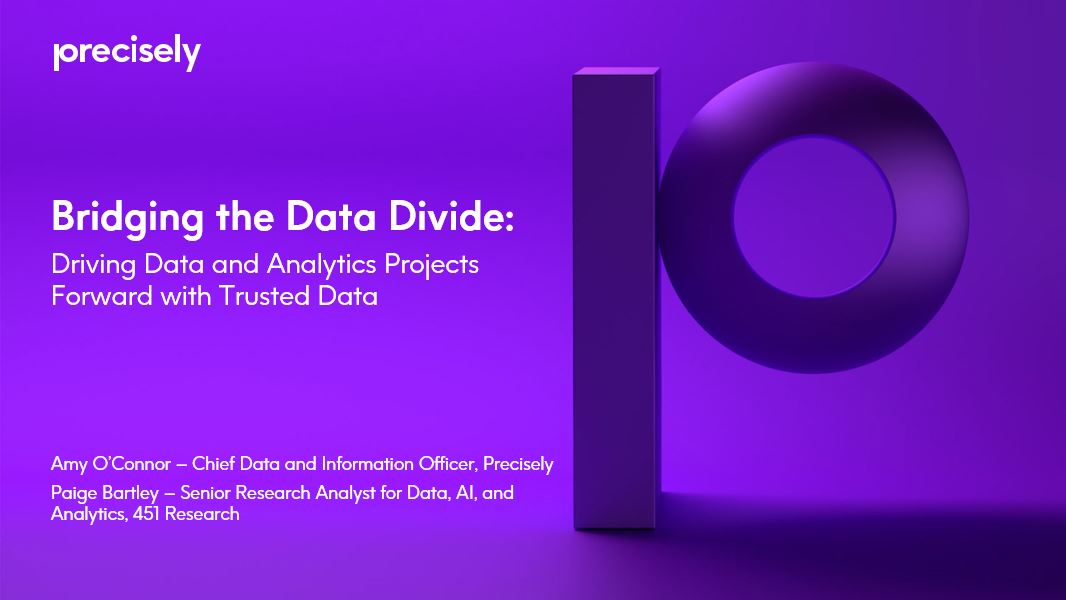 Bridging the Data Divide Driving data and analytics projects forward with trusted data