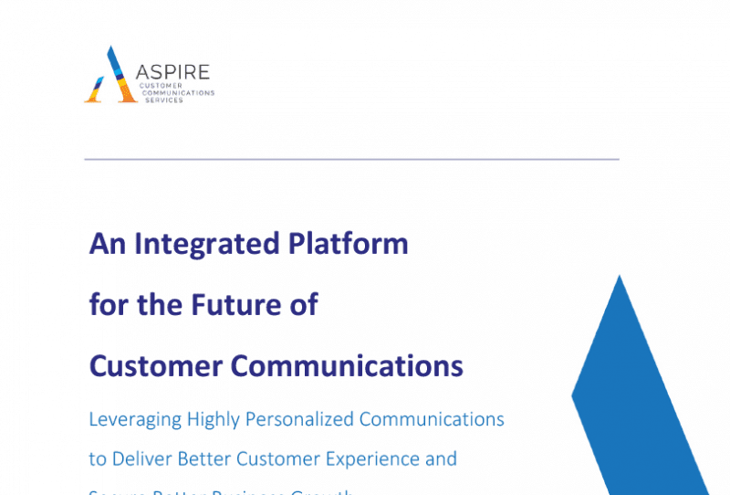 AR_EngageOne-Communicate_Aspire-POV An Integrated Platform for the Future of Customer Communications