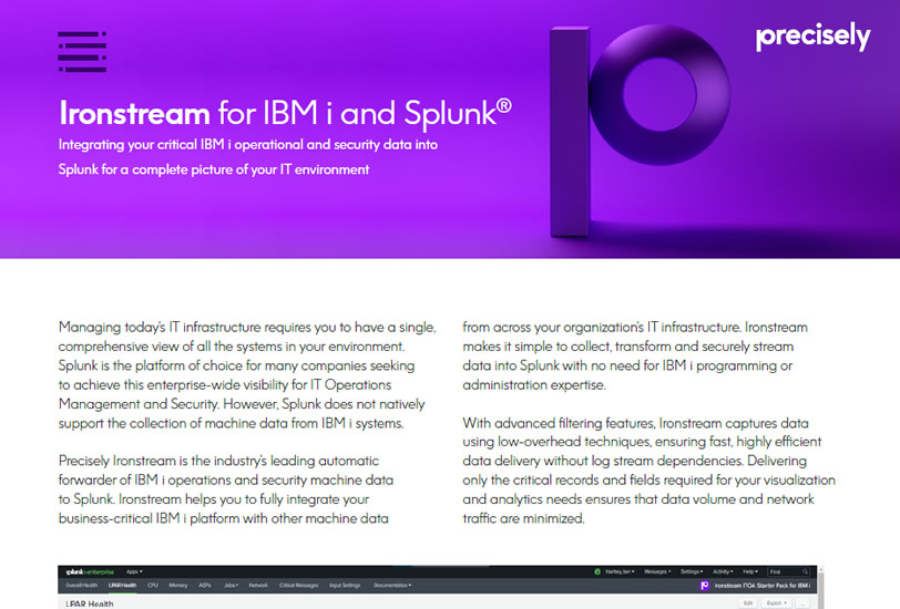 Ironstream for IBM i and Splunk