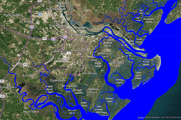 Coastal Risk - Hurricane risk map and shoreline flooding risk assessment