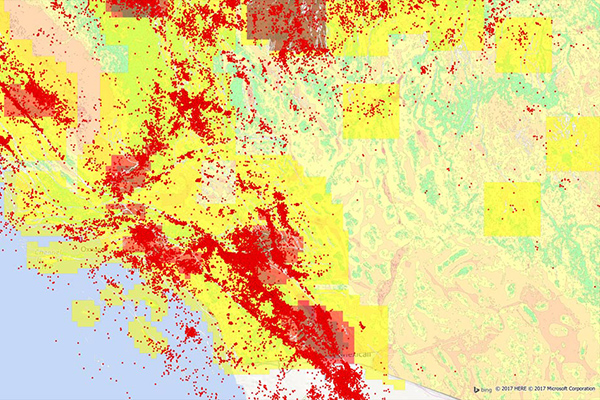 Earth Risk from Precisely - U.S. earthquake risk map, landslide risk & more