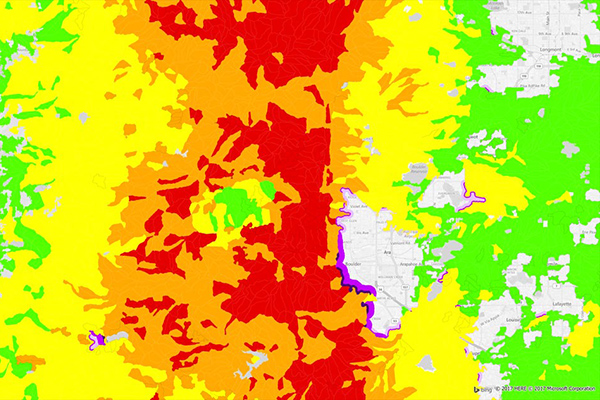 Wildfire Risk Map & Assessment Database - Physical & Climatic Modeling