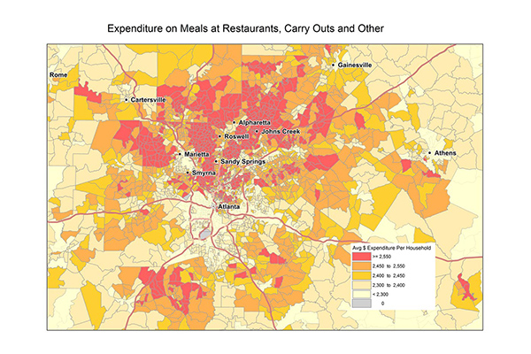 Consumer Spending Potential: National Statistics Data Across Multiple Categories