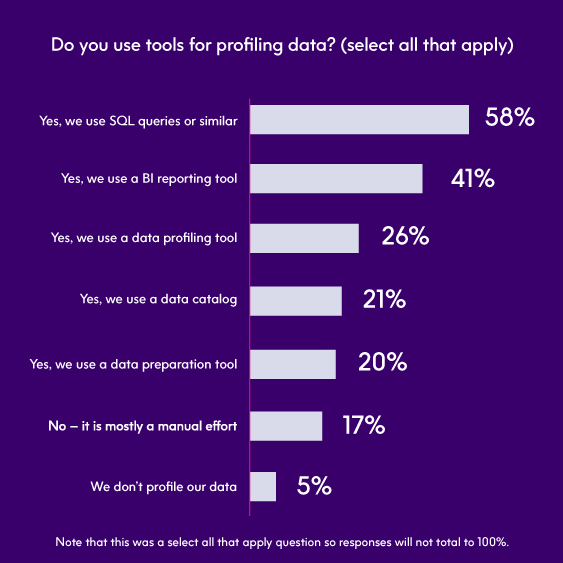 Use of data profiling tools