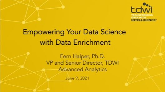 Empowering Your Data Science with Data Enrichment Empowering Your Data Science with Data Enrichment