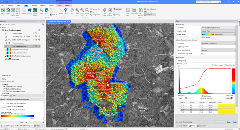 Geographic Information System - GIS - MapInfo Pro