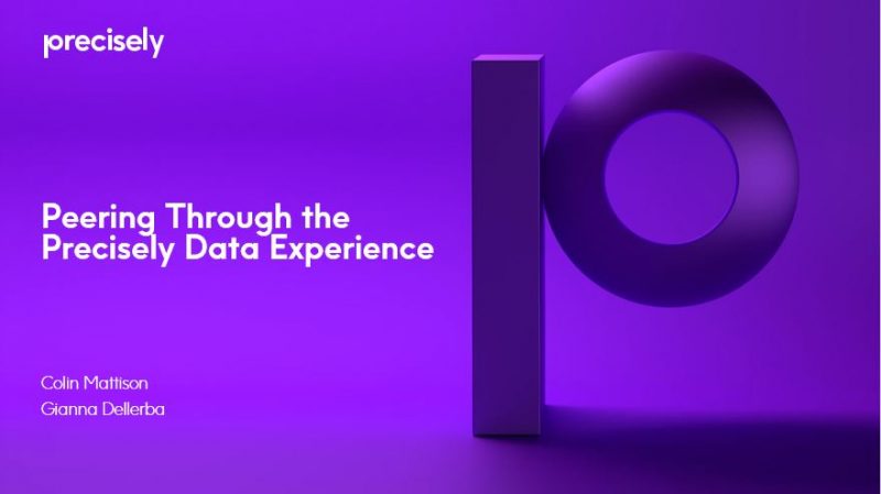 Peering Through the Precisely Data Experience Peering Through the Precisely Data Experience