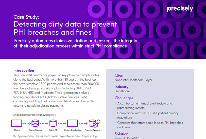 Detecting Dirty Data to Prevent PHI Breaches and Fines