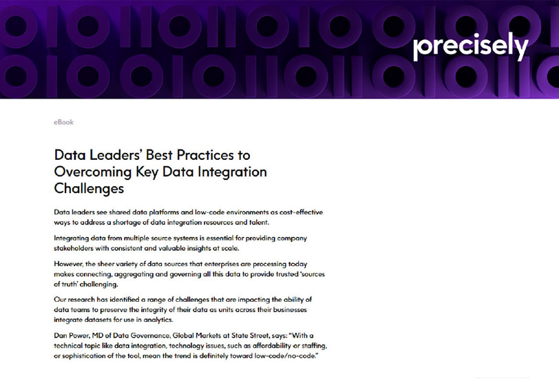 Data Leaders Best Practices to Overcoming Key Data Integration Challenges Data Leaders Best Practices to Overcoming Key Data Integration Challenges
