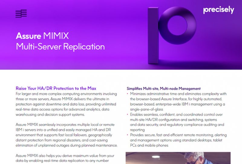 Assure MIMIX Multi-Server Replication