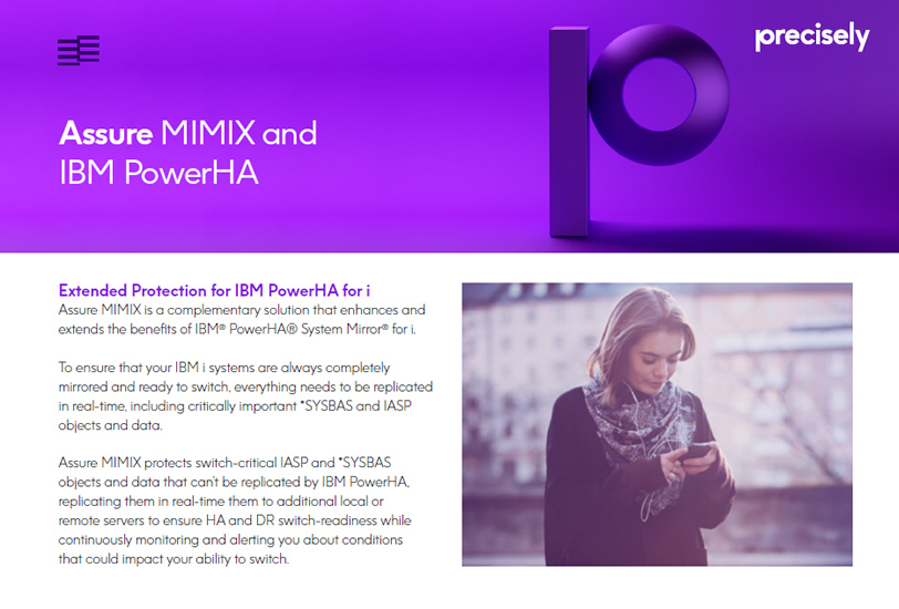 Assure MIMIX and IBM PowerHA
