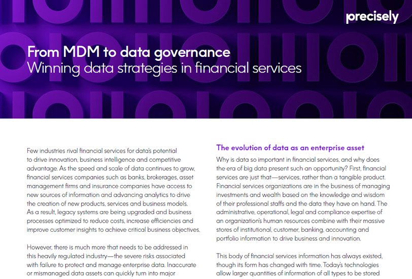 From MDM to data governance