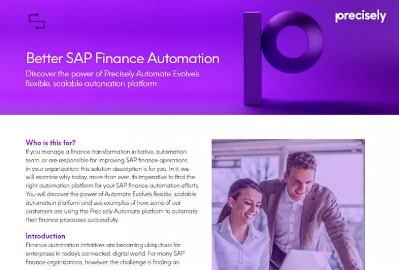 Better SAP finance automation