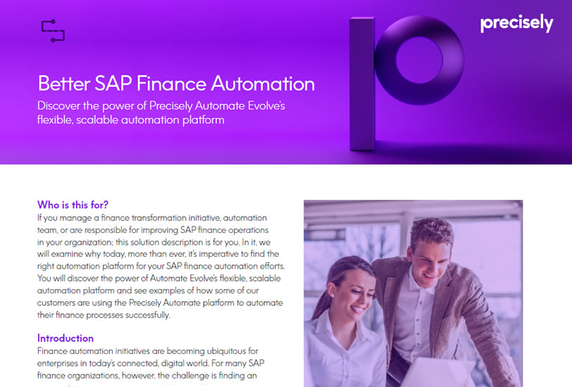 Better SAP finance automation