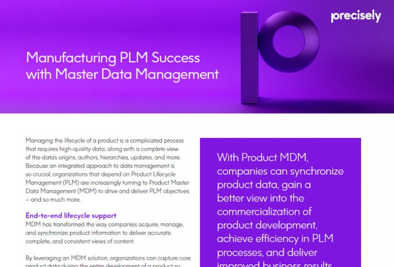 Product Lifecycle Management Manufacturing