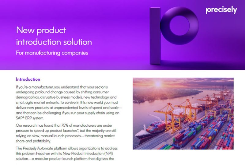New Product Introduction Solution - For Manufacturing Companies