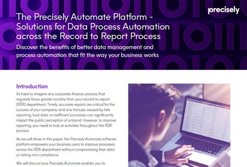 data process automation - The Precisely Automate Platform