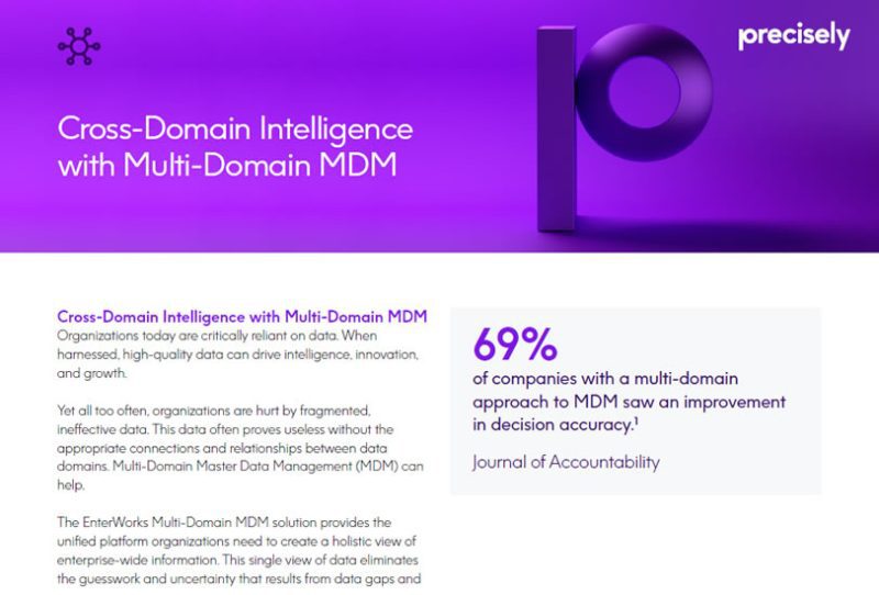 Cross Domain Intelligence Cross Domain Intelligence with Multi-Domain MDM