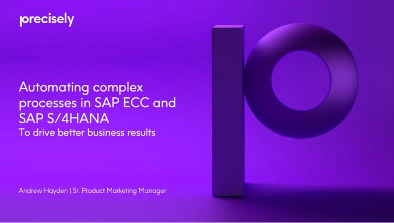 Automating Complex SAP Processes in SAP ECC and SAP S/4HANA