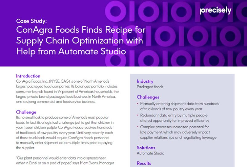 ConAgra Foods Customer Story