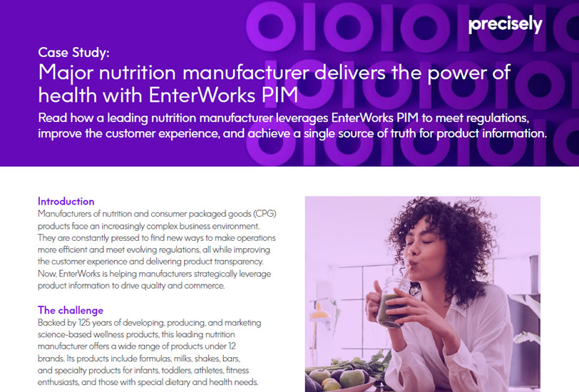 Major Nutrition Manufacturer