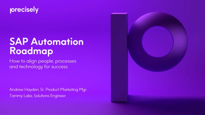 SAP Automation Roadmap How to align people, processes and technology for success