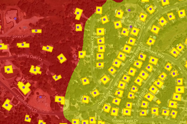 Wildfire Risk & Buildings Footprint, Boulder, CO