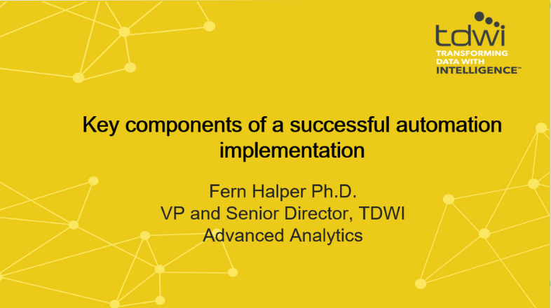 Key components of a successful automation implementation