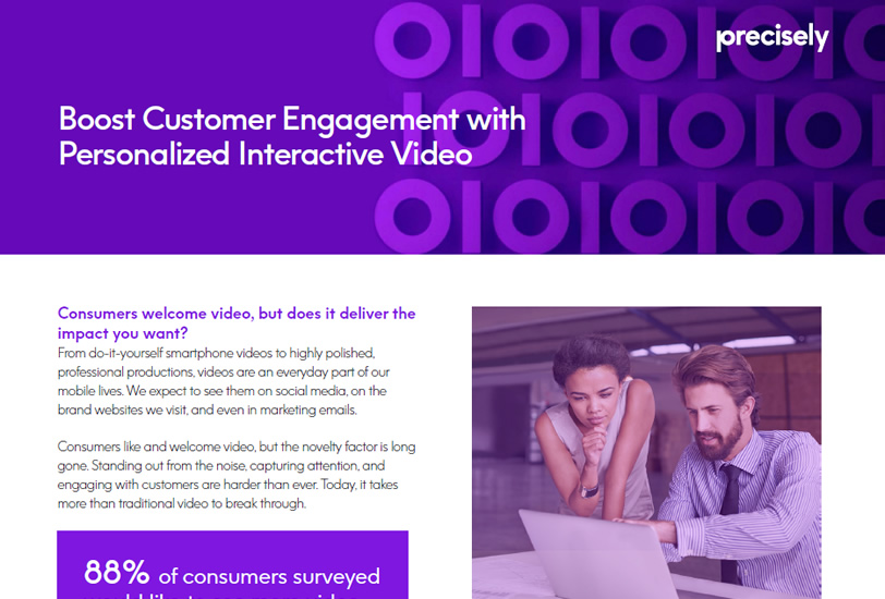 Boost customer engagement with personalized interactive video Boost customer engagement with personalized interactive video