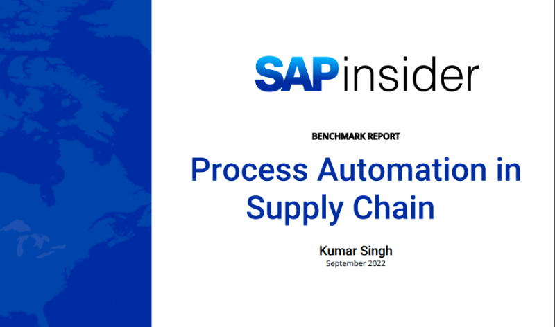 SAPinsider Process Automation in Supply Chain Benchmark Research Report