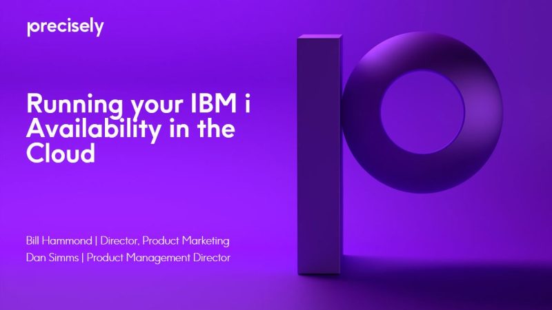 Running your IBM i Availability in the Cloud