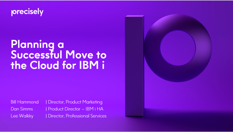 Planning a Successful Move to the Cloud for IBM i