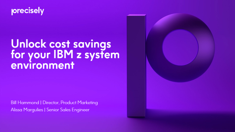 Unlock Cost Savings for your IBM z Systems Environment Unlock Cost Savings for your IBM z Systems Environment