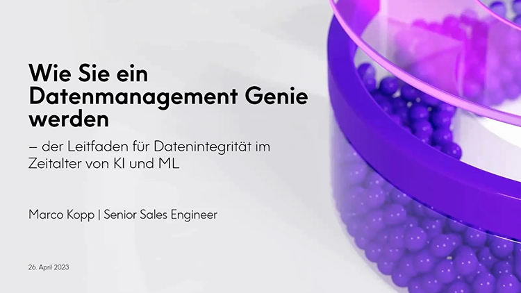 Wie Sie ein Datenmanagement Genie werden – der Leitfaden für Datenintegrität im Zeitaltervon KI und ML Wie Sie ein Datenmanagement Genie werden – der Leitfaden für Datenintegrität im Zeitaltervon KI und ML