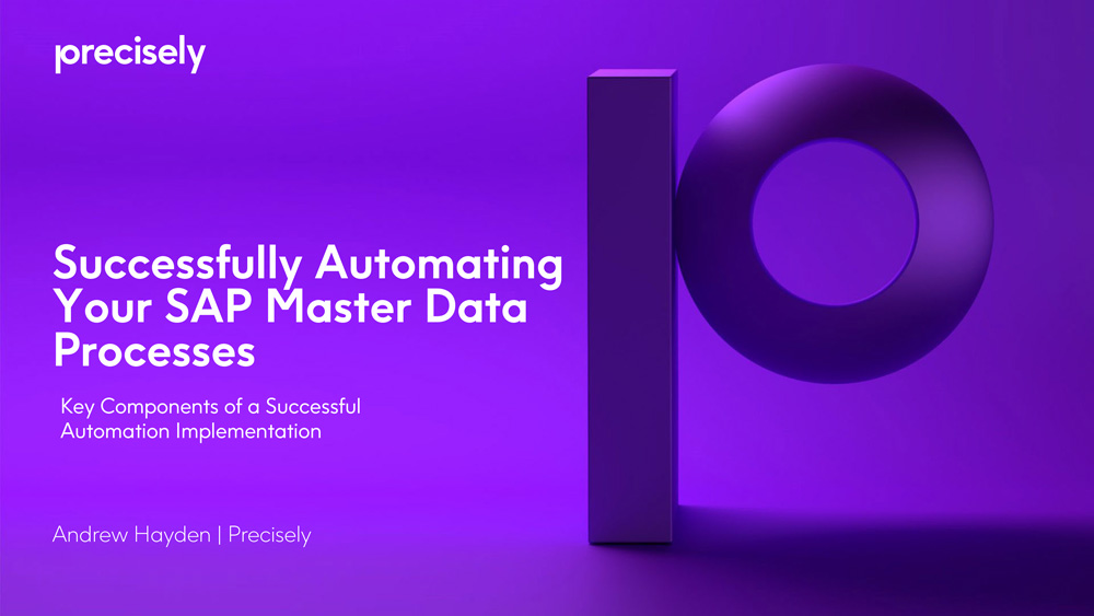 Successfully Automating Your SAP Master Data Processes