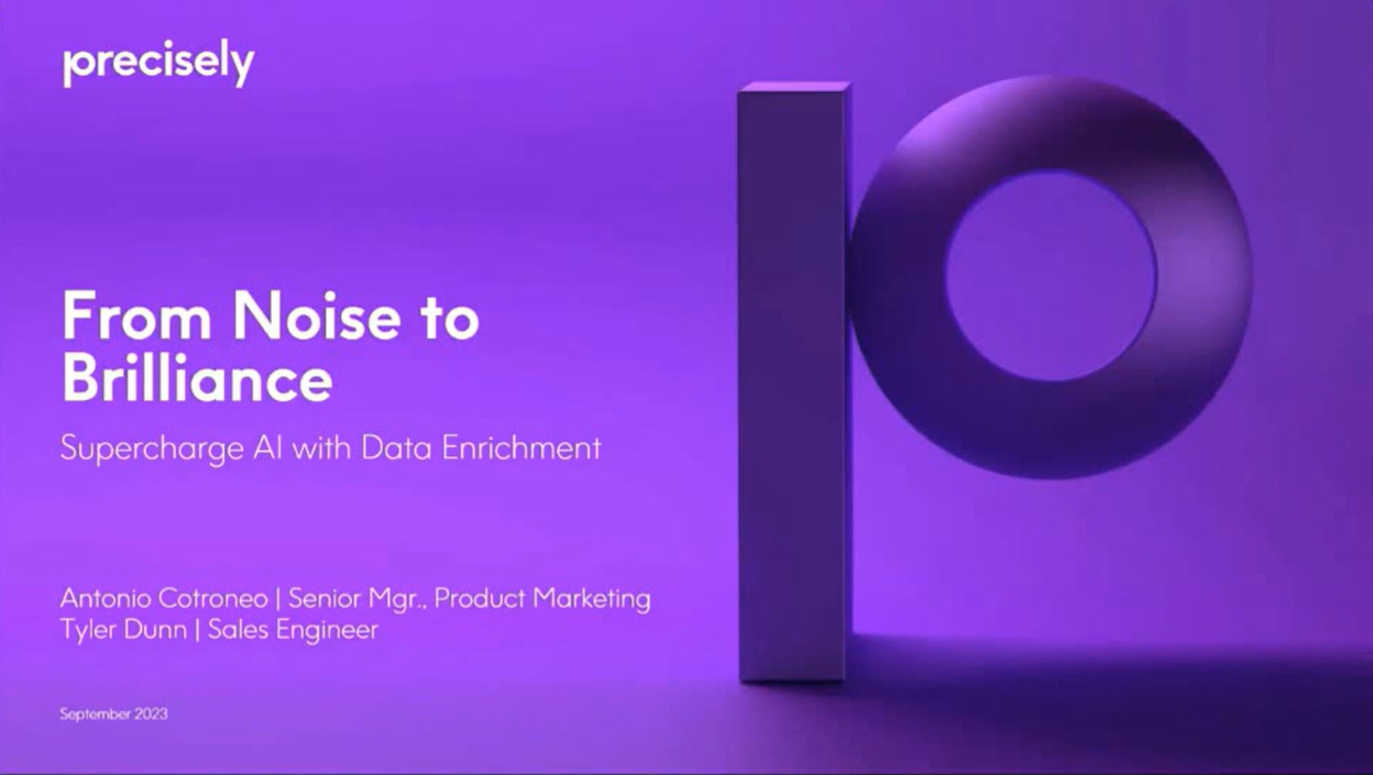 From Noise to Brilliance - Supercharge AI with Data Enrichment_ From Noise to Brilliance - Supercharge AI with Data Enrichment_