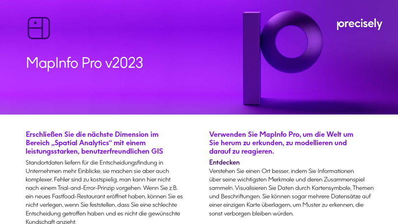 MapInfo Pro v2023 German