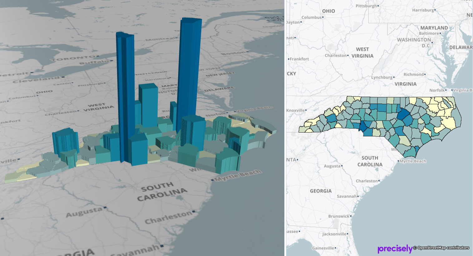 Precisely Announces Powerful New 3D Visualization Capabilities in Latest MapInfo Pro Release