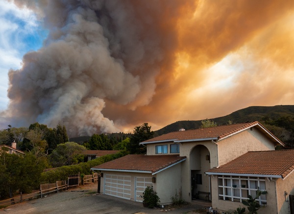 smoke from wildfire - wildfire risk model