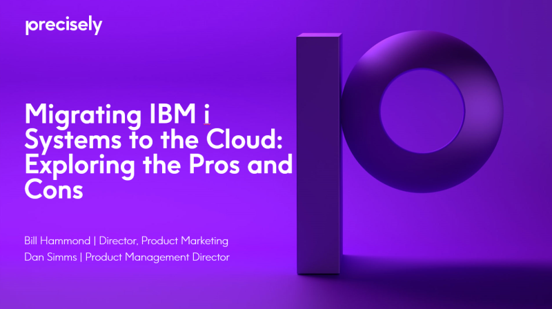 Migrating IBM i Systems to the Cloud - Exploring the Pros and Cons