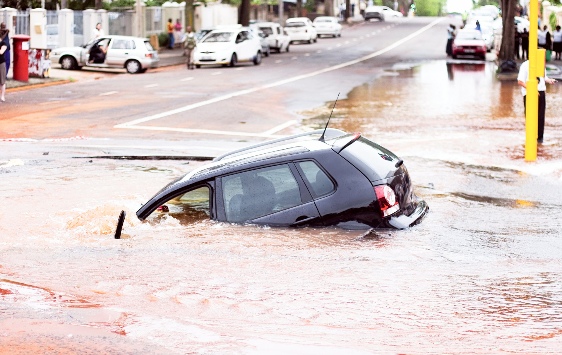 flooding car