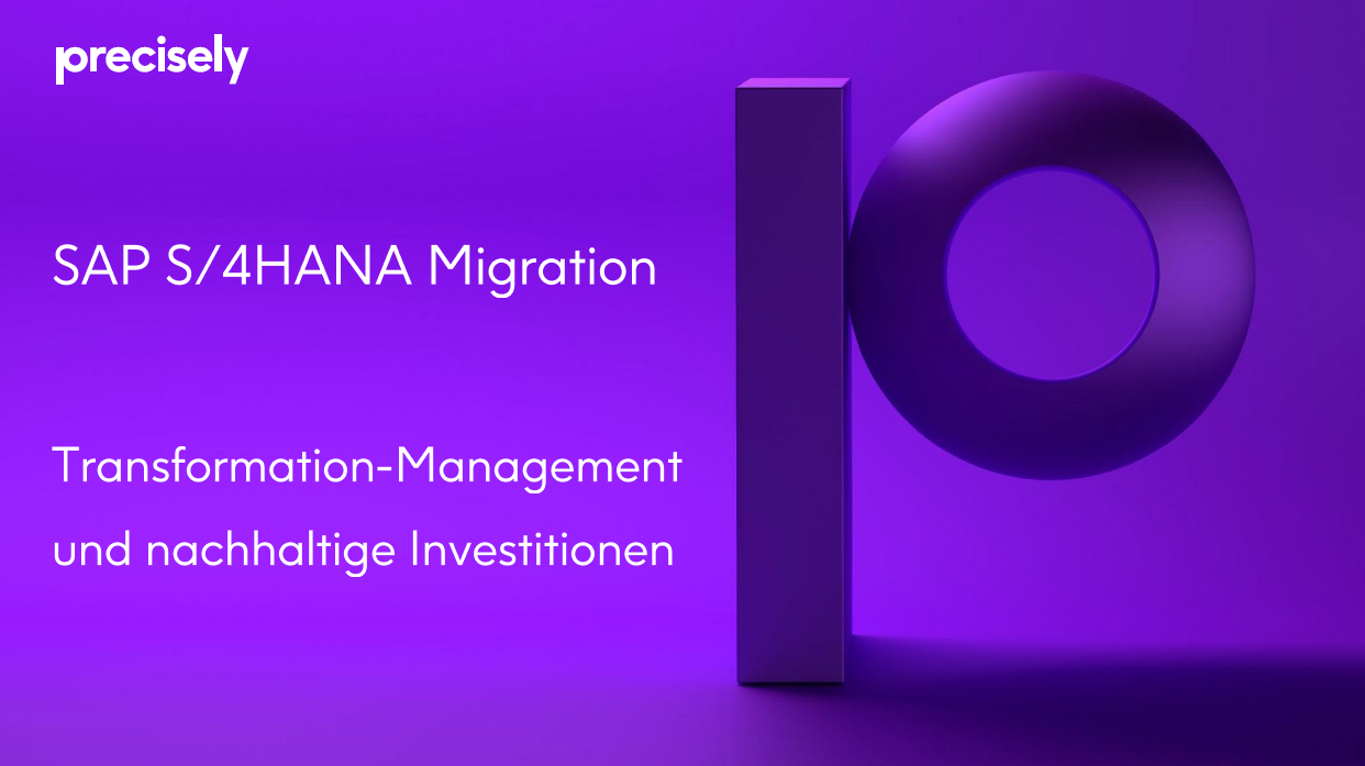 SAP S4HANA Migration - Transformation-Management und nachhaltige Investitionen