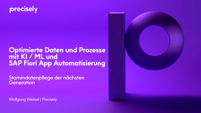 Optimierte Daten und Prozesse mit KI_ML + SAP Fiori Optimierte Daten und Prozesse mit KI_ML + SAP Fiori