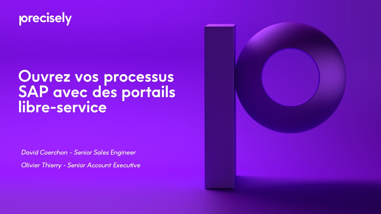 Ouvrez vos processus SAP avec des portails libre-service Ouvrez vos processus SAP avec des portails libre-service