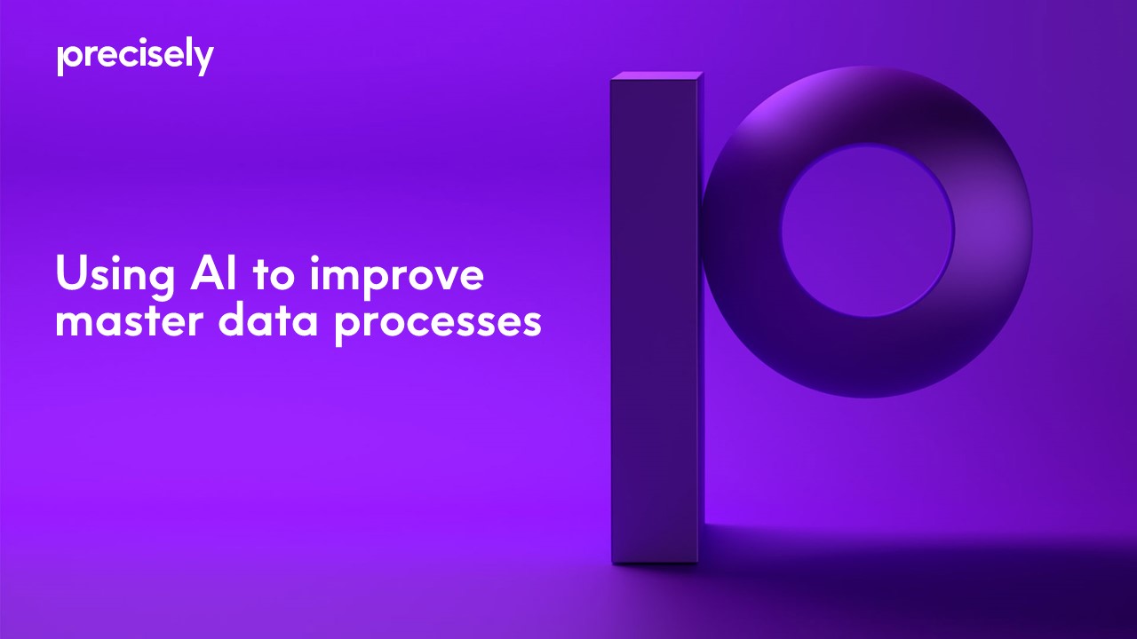 Using AI to improve master data processes